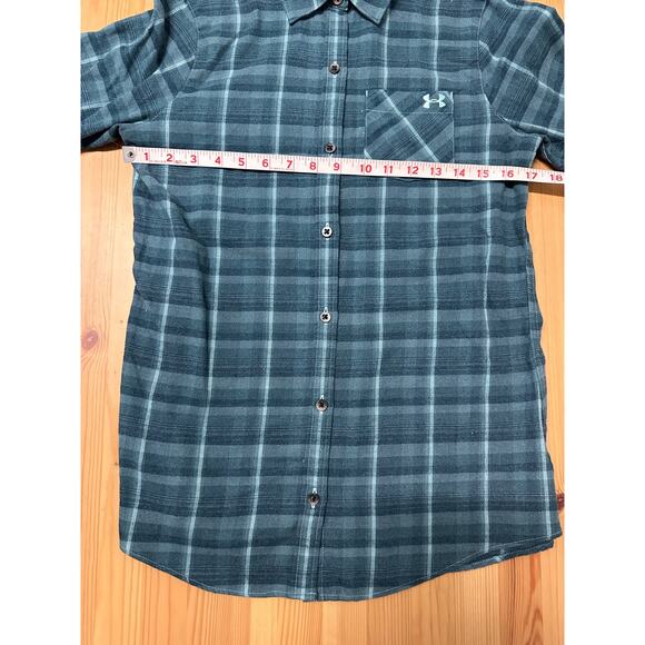 Under Armour Womens ColdGear Long Sleeve Flannel Shirt Small - Picture 3 of 5